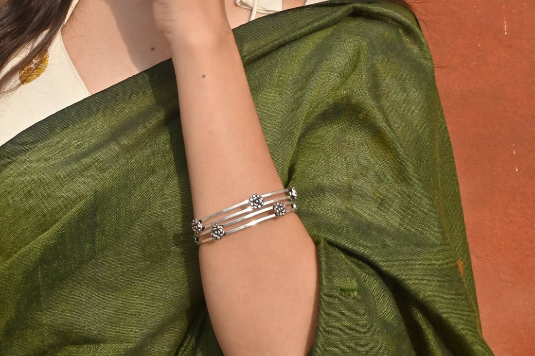 Silver Kusum Bangle