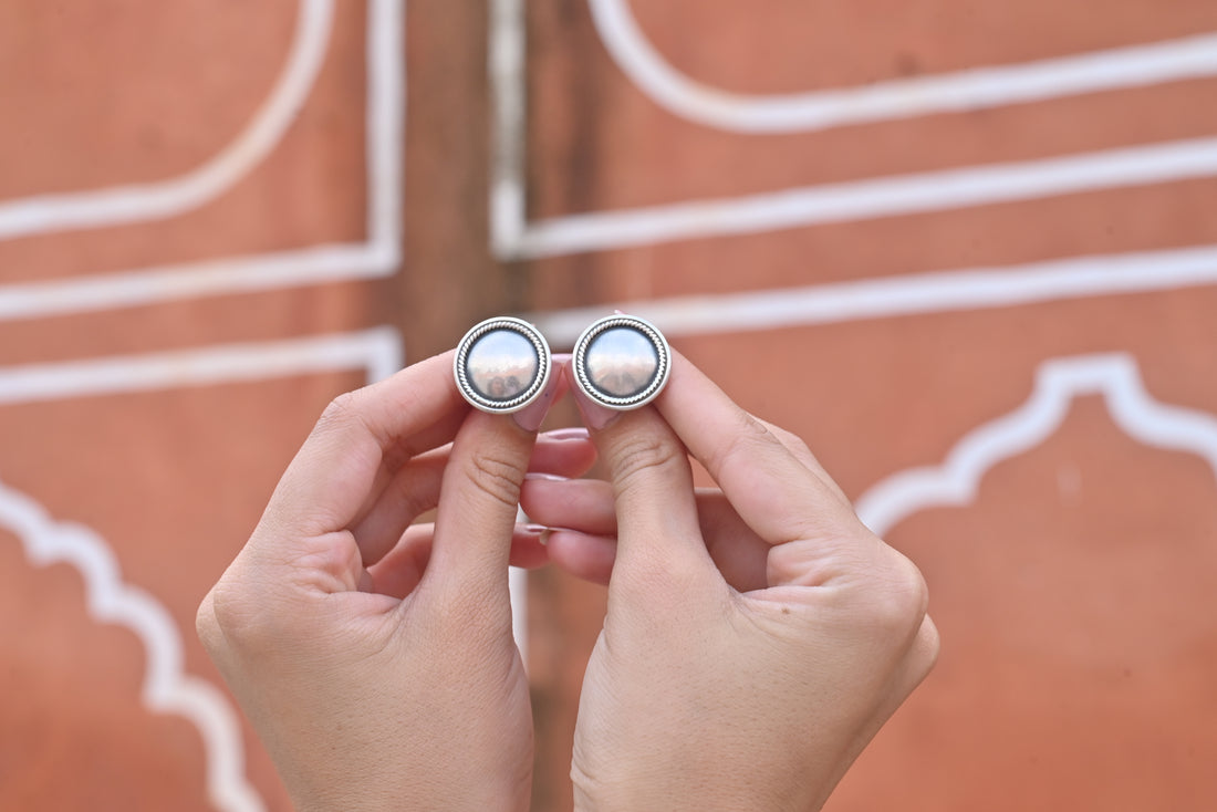 Silver Noor Studs