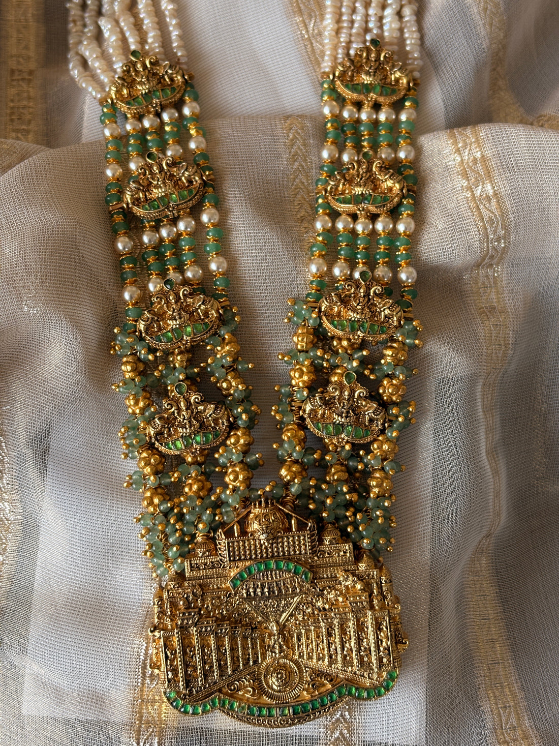 Green Temple Nagas Necklace