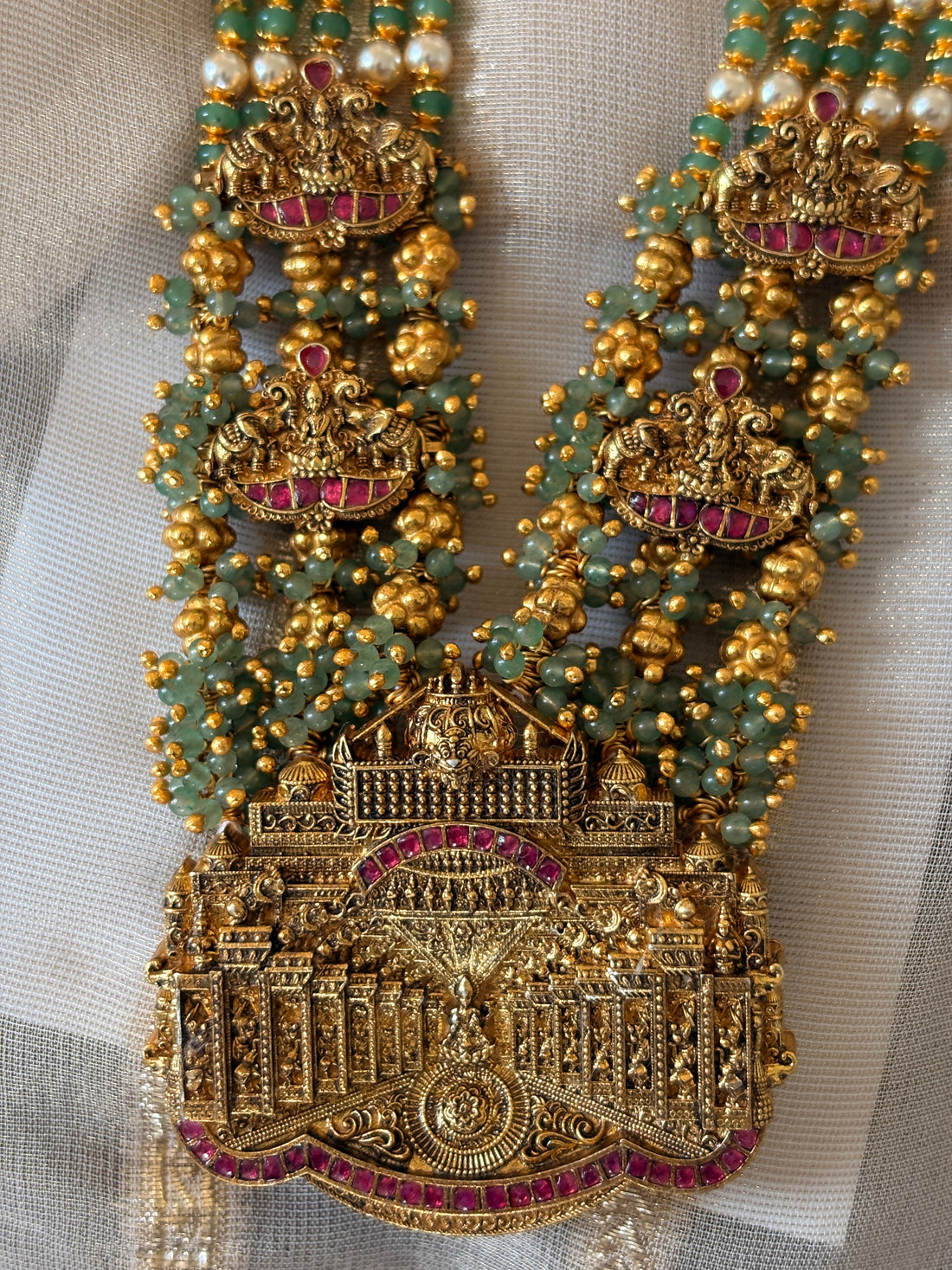 Red Temple Nagas Necklace