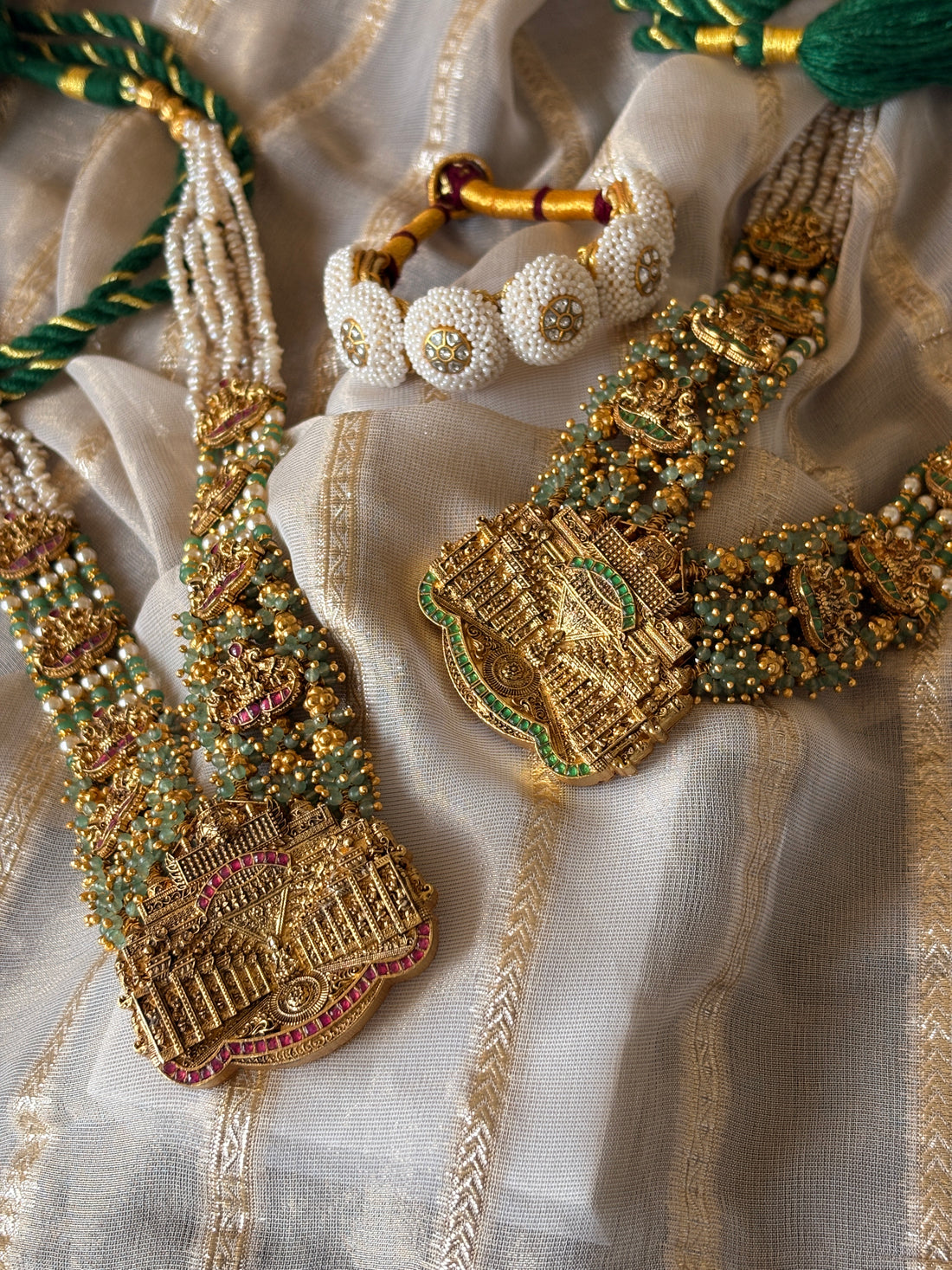 Green Temple Nagas Necklace