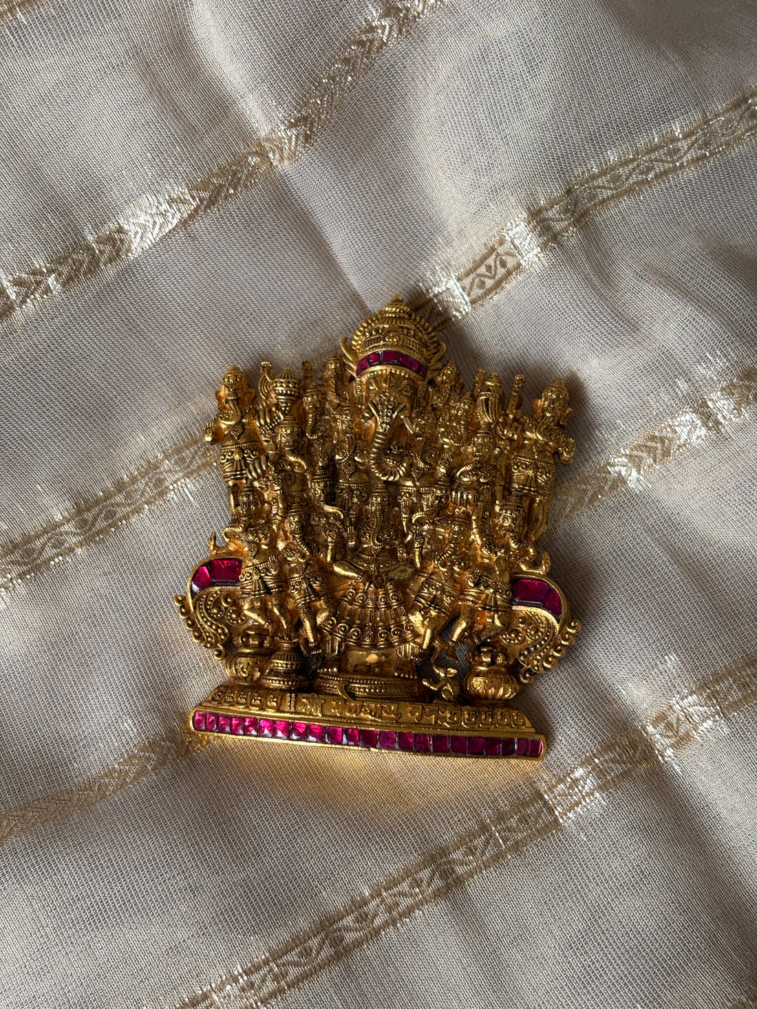 Antique Ganesha Silver Pendant without Chain