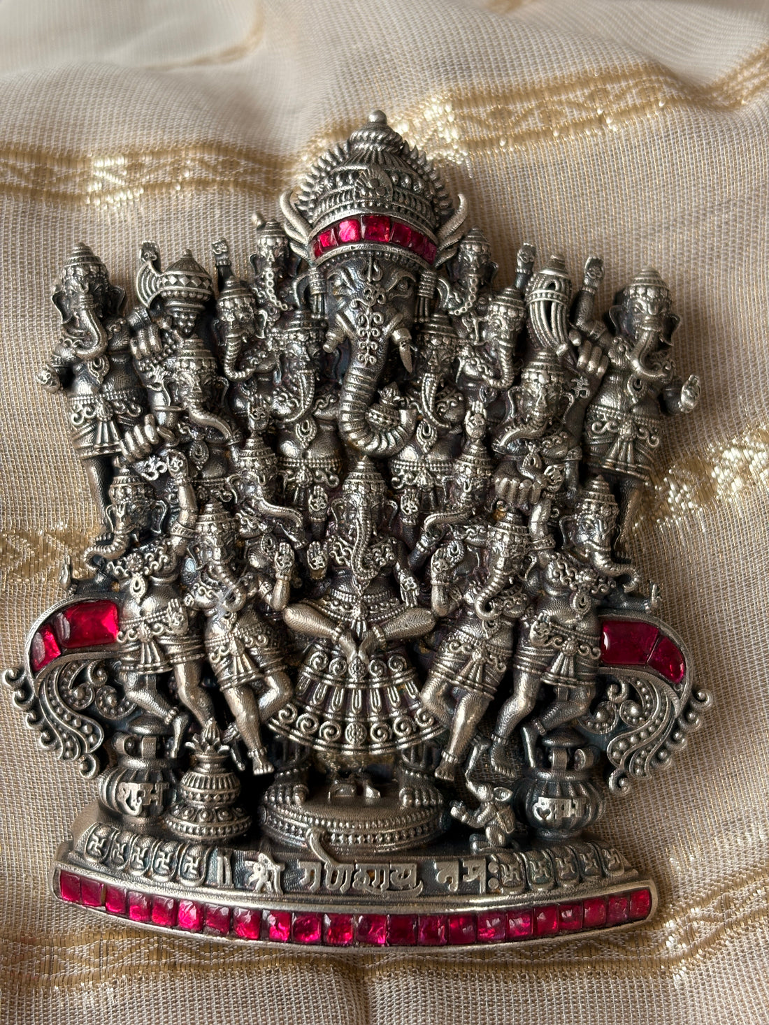 Antique Ganesha Silver Pendant without Chain