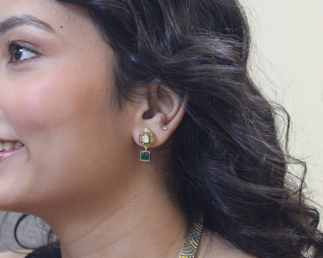 Silver Flexible Black Stone Hasli