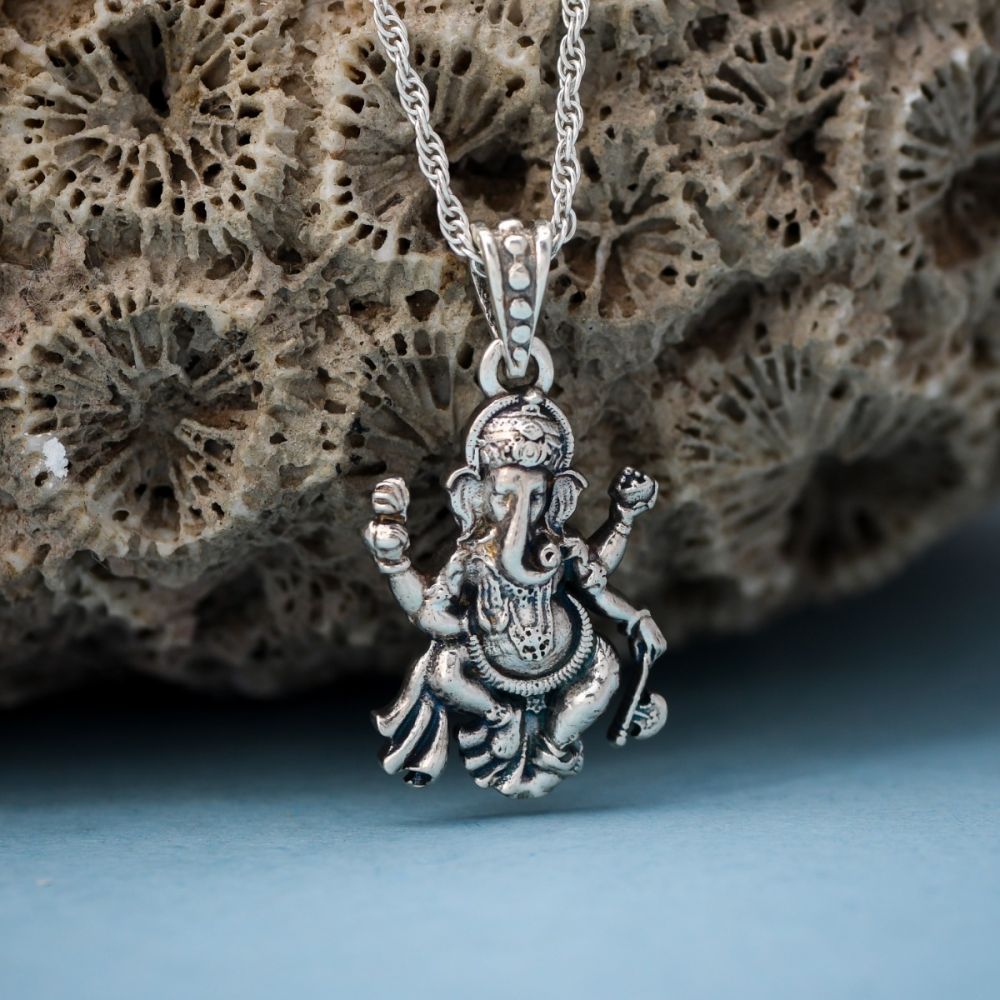 Silver Ganeshji pendant