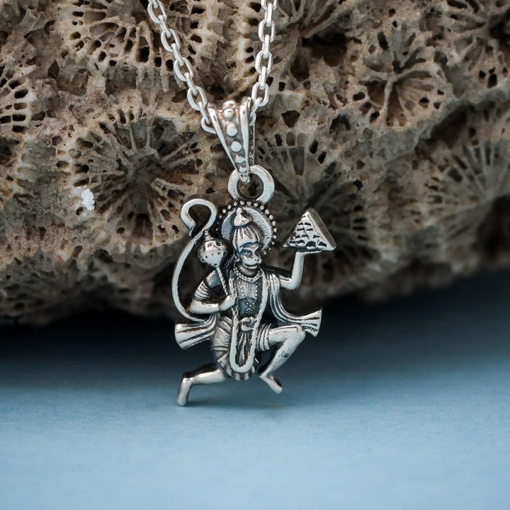 Silver Hanumanji Pendant