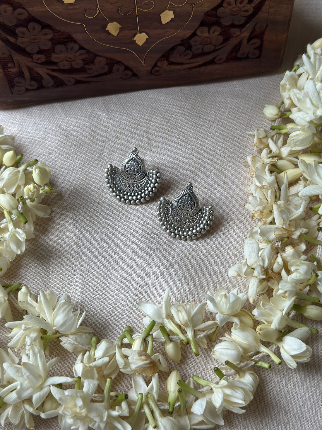 Silver Oxidised Earrings