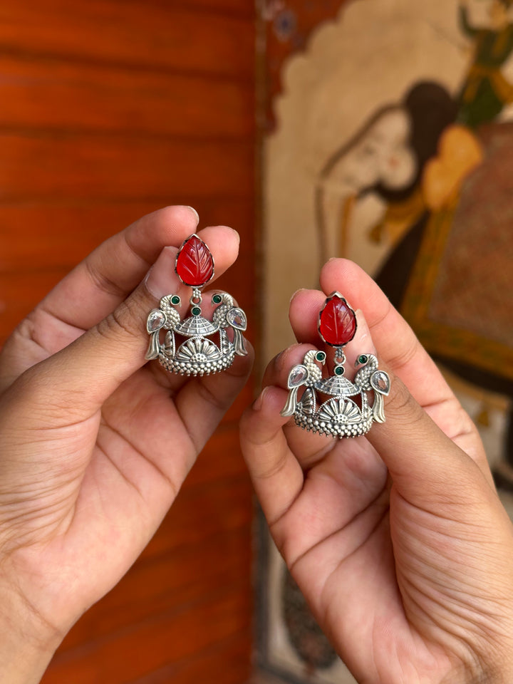 Silver Oxidised Earrings