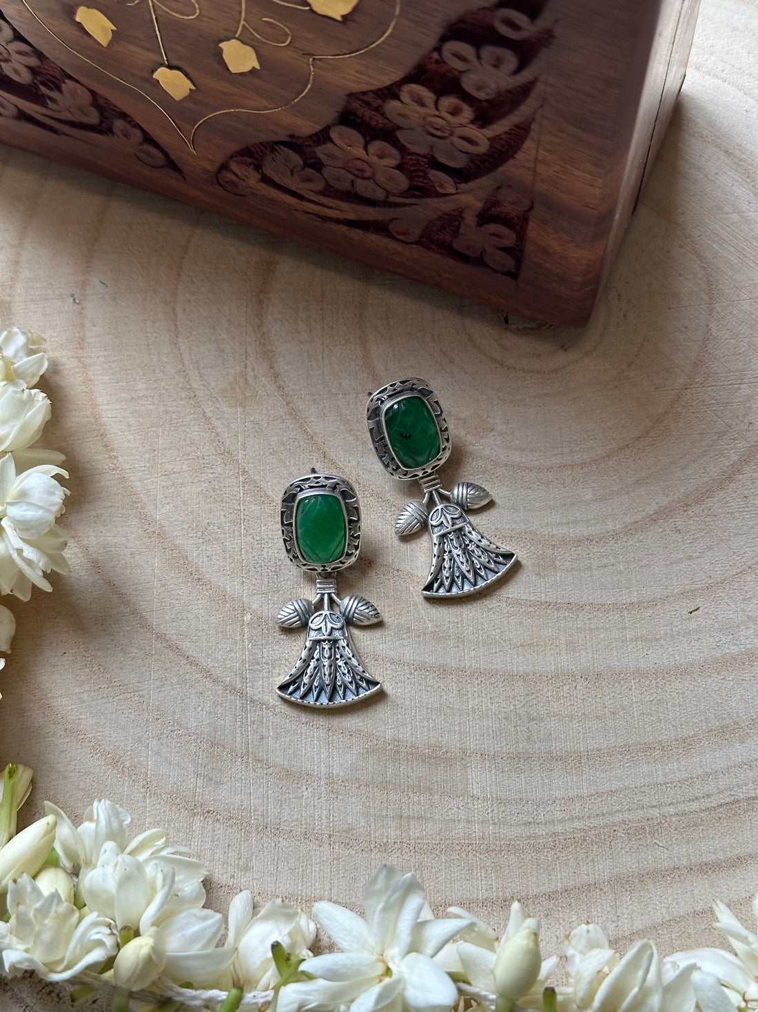 Silver Oxidised Earrings