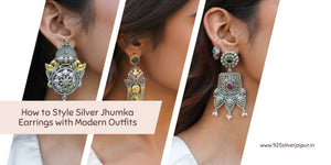 How to Style Silver Jhumka Earrings with Modern Outfits