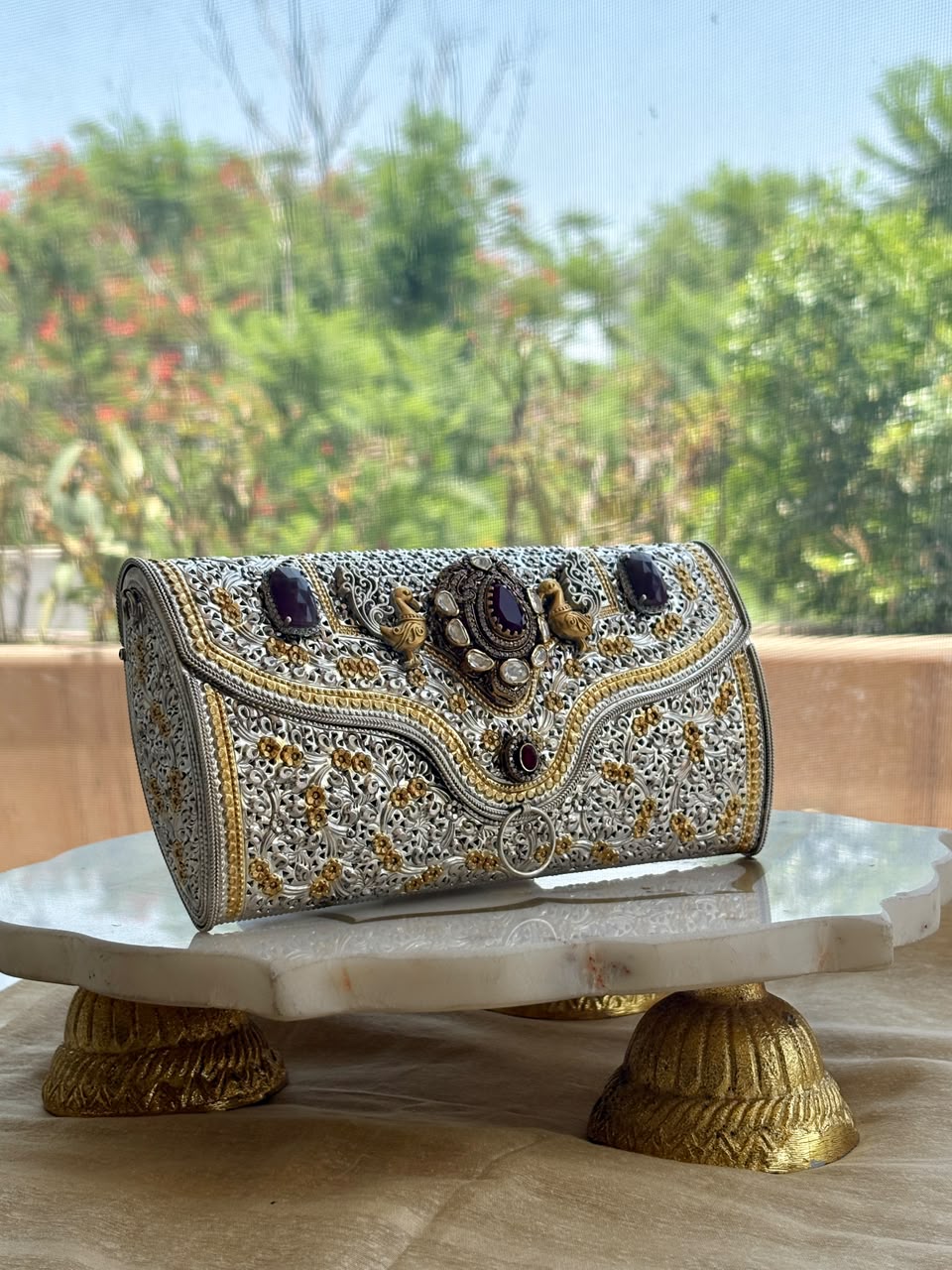 Silver Dual-Tone Purses: Where Luxury Meets Fusion Elegance