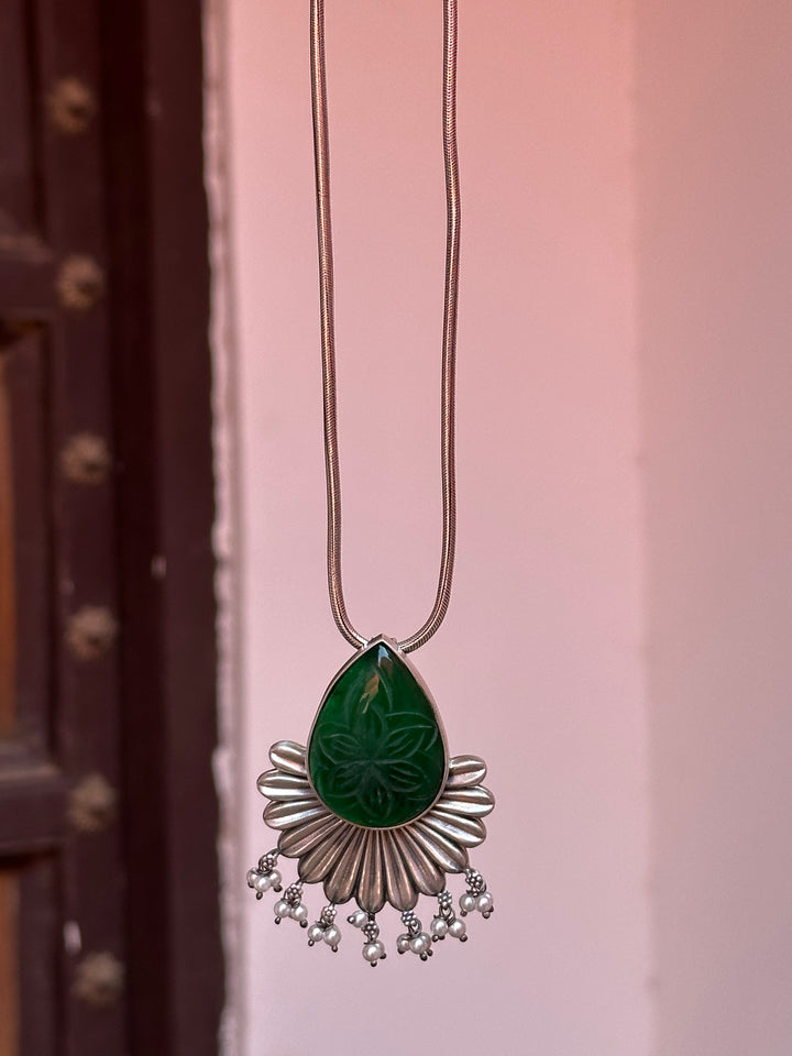  Silver Oxidised Pendant