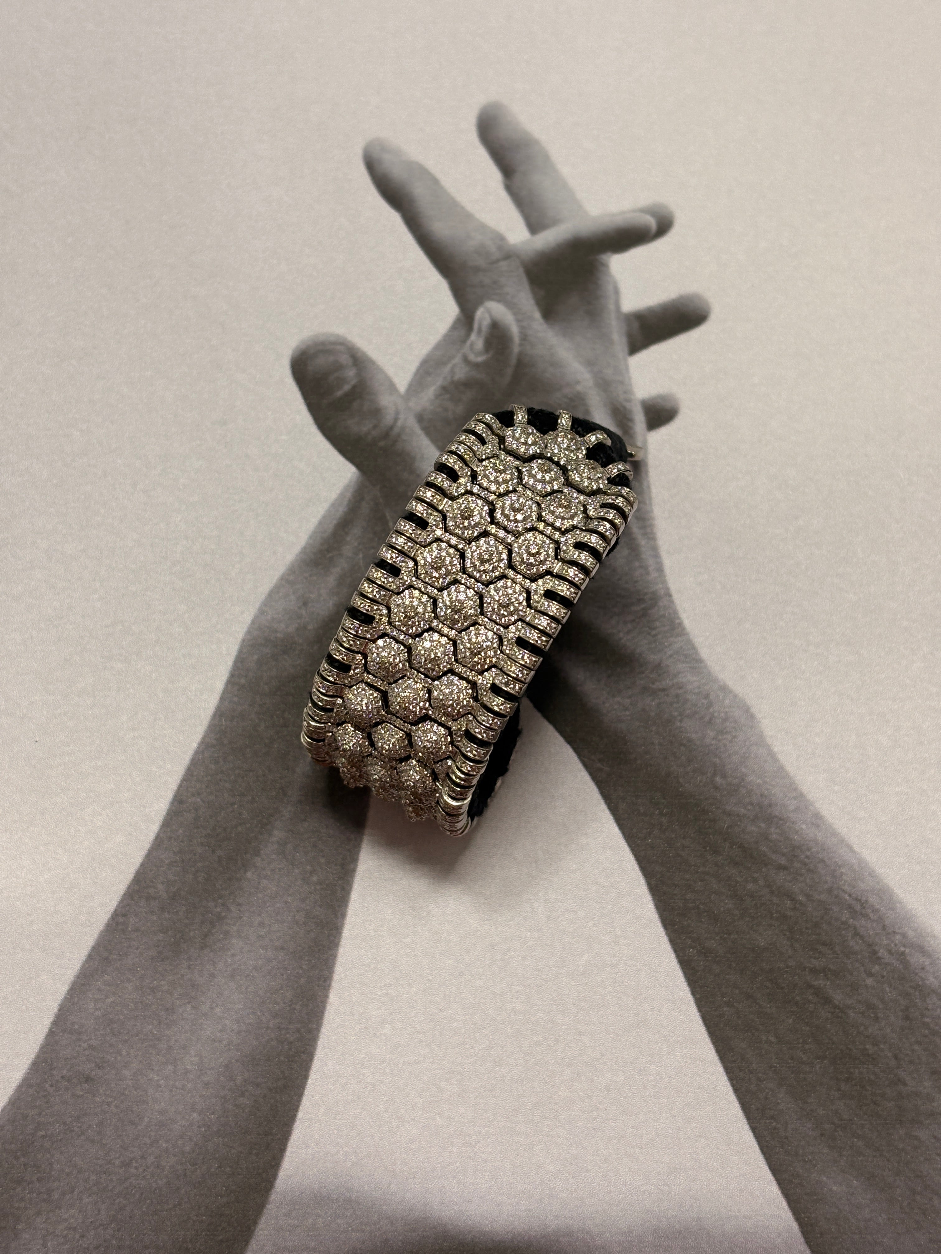 Silver Broad Thread Bracelet