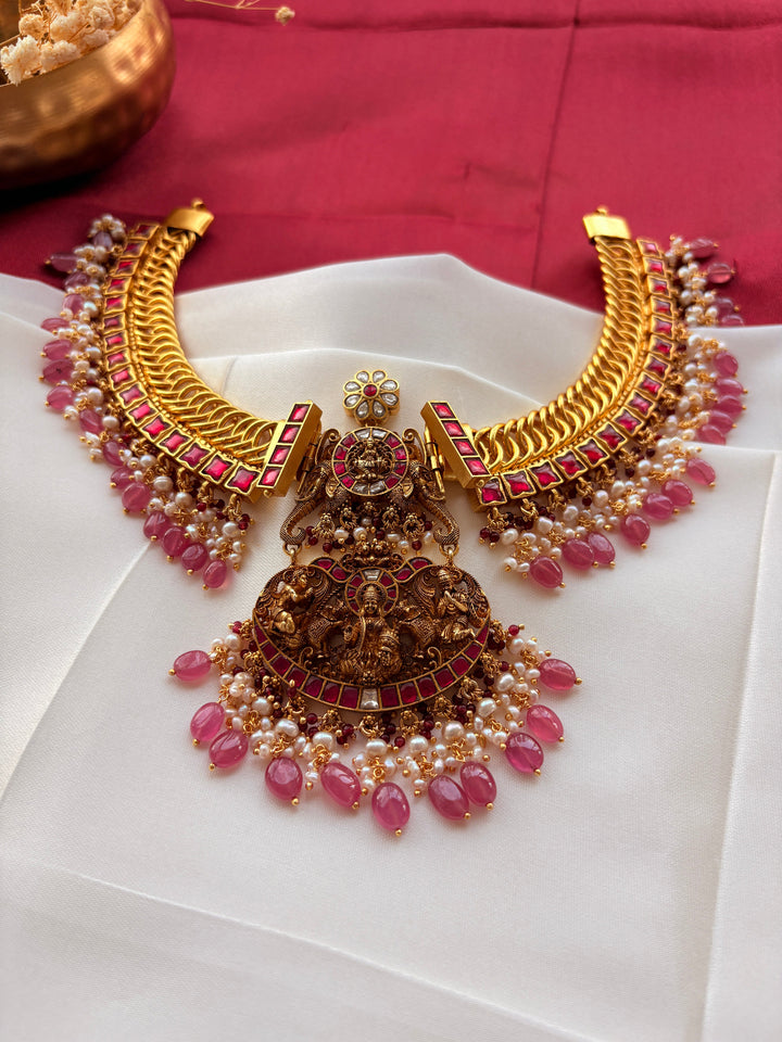 92.5 Silver South Indian Temple Necklace