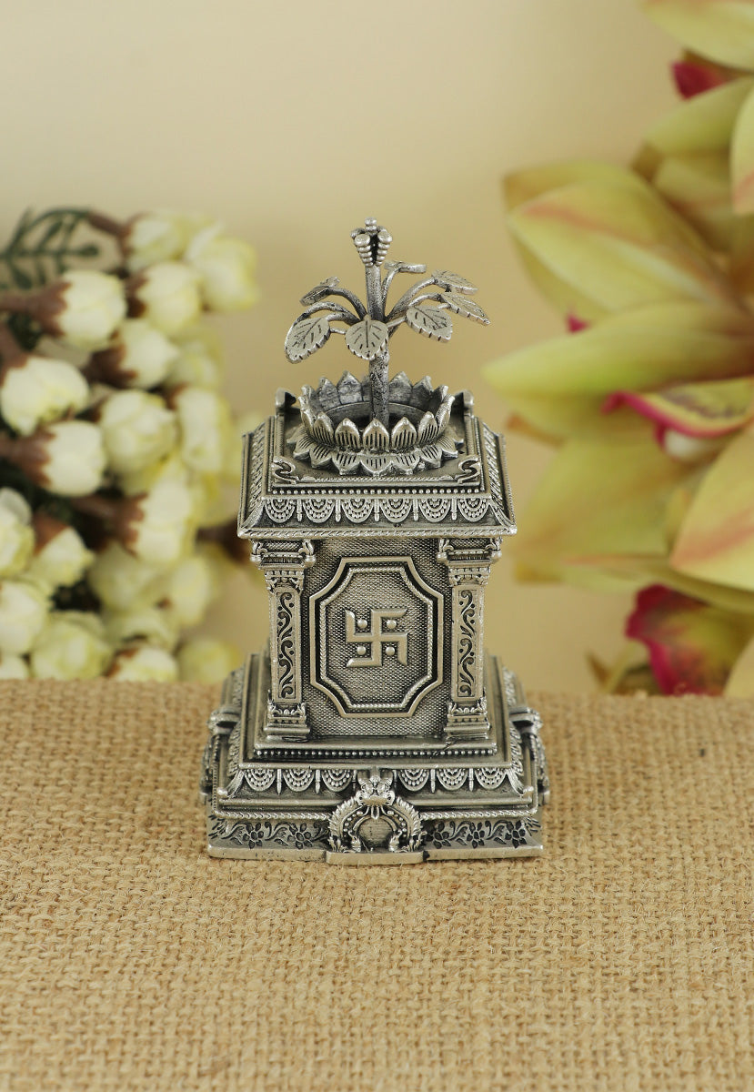 Silver Tulsi Kota for Mandir & gifting
