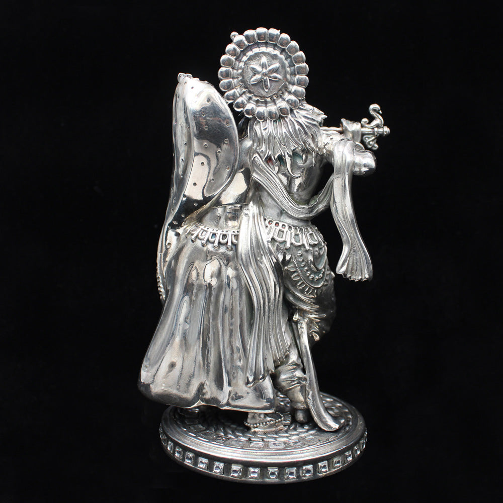 silver radha krishna