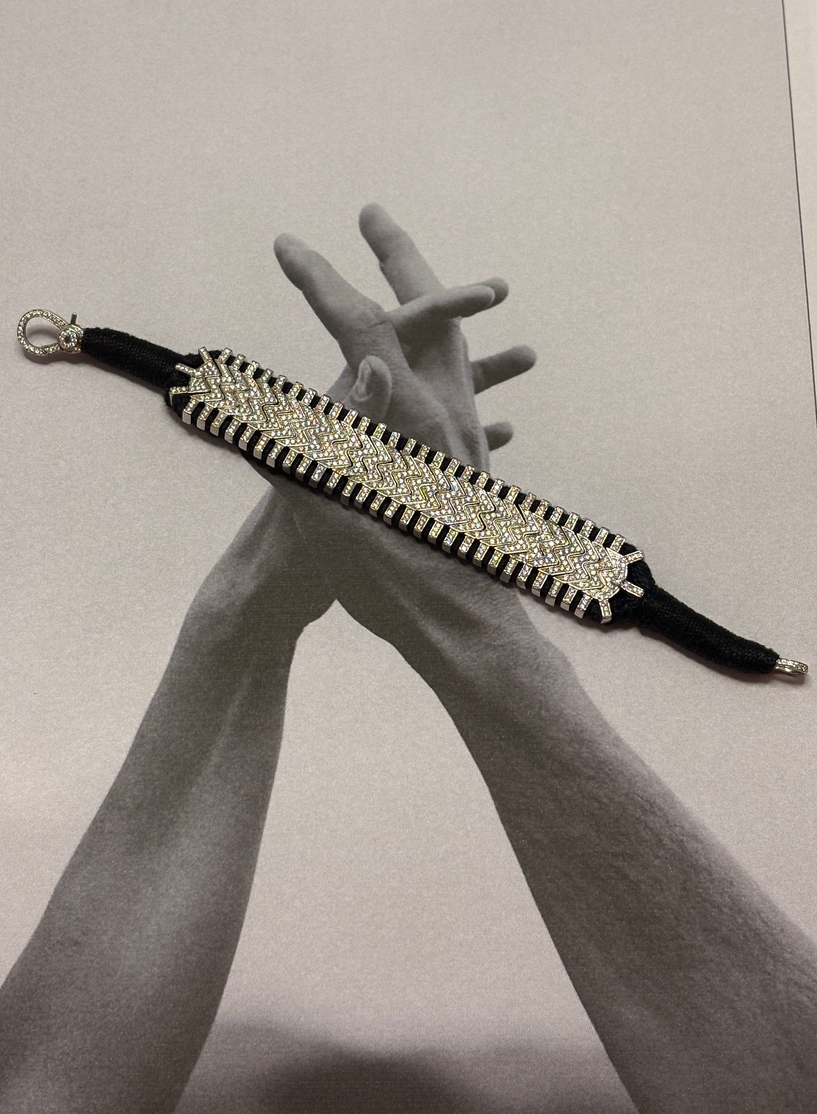 Silver Shiny Thread Bracelet