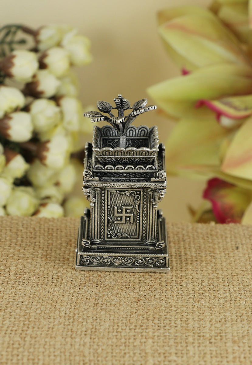 Silver Tulsi Kota for Mandir & gifting