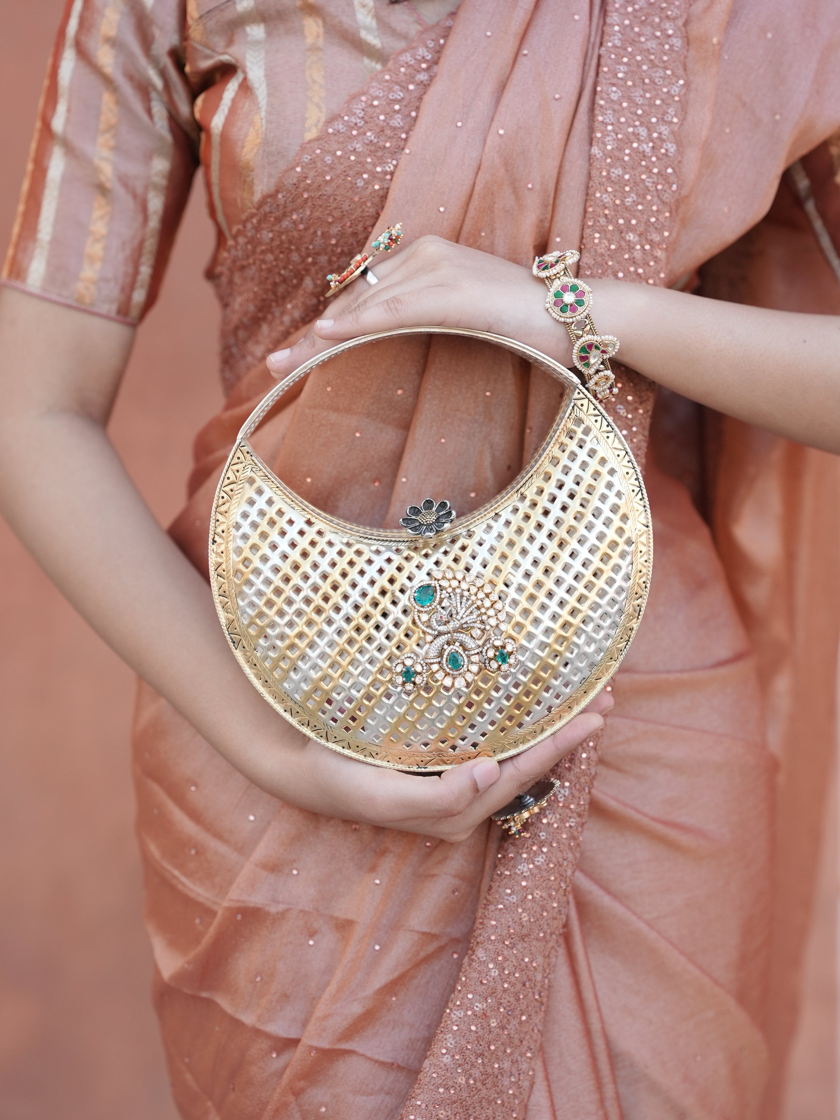 Silver Mango Purse