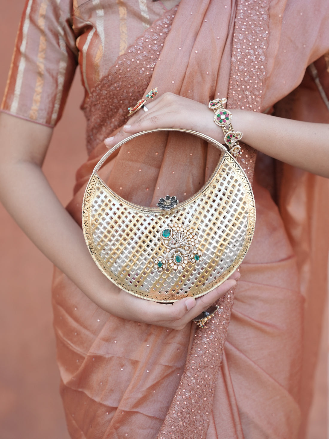 Silver Mango Purse