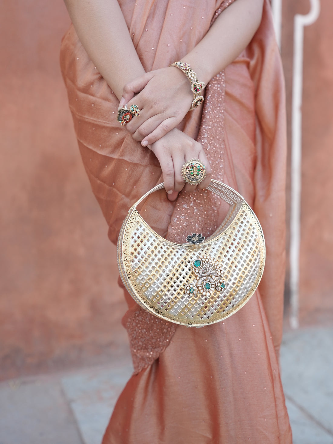 Silver Mango Purse