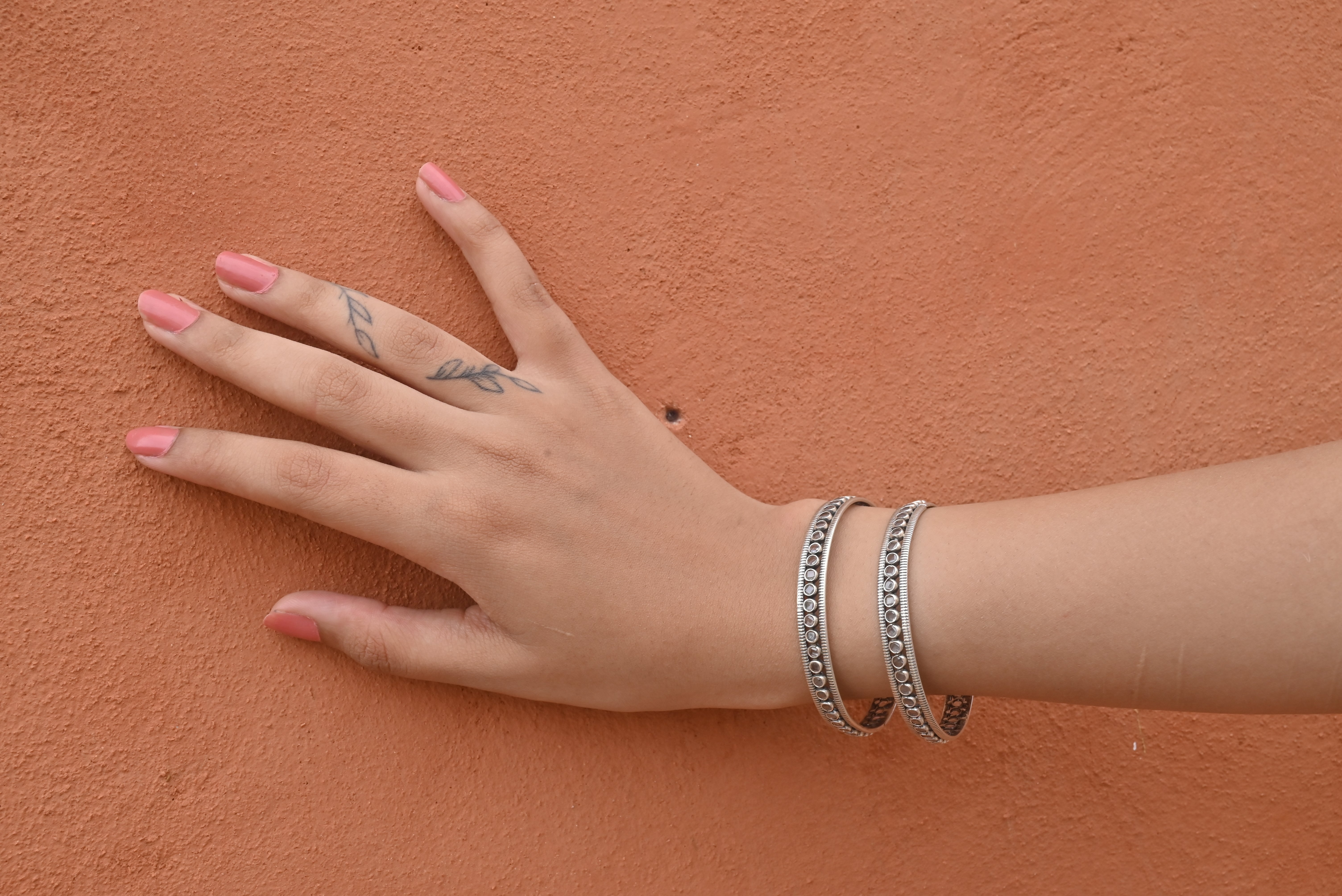 silver moonloop bangle