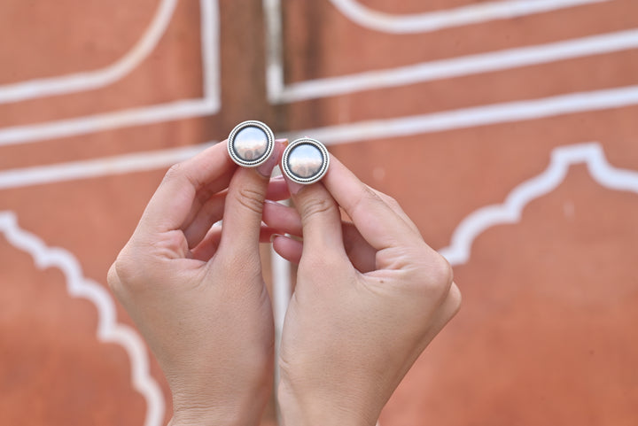 Silver Noor Studs