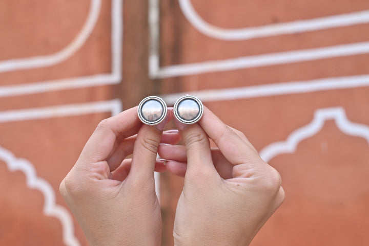 Silver Noor Studs