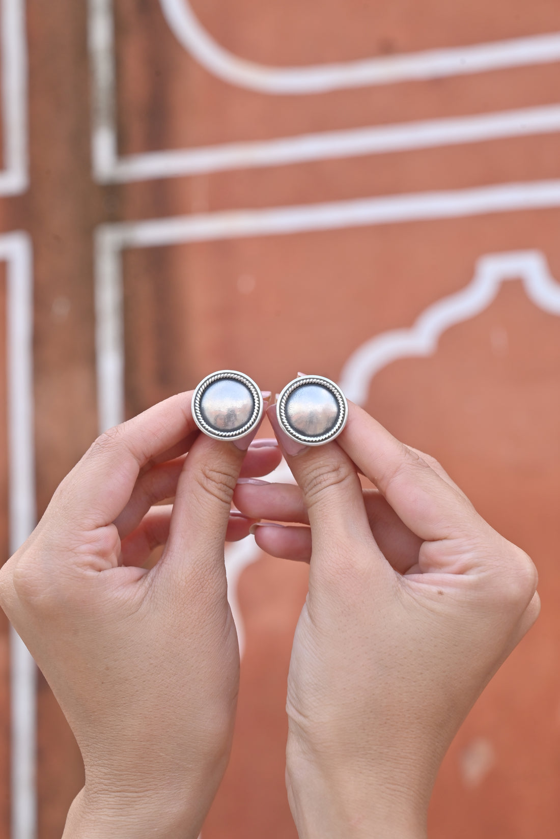 Silver Noor Studs