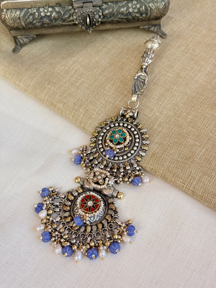 Amethyst Silver Key Ring