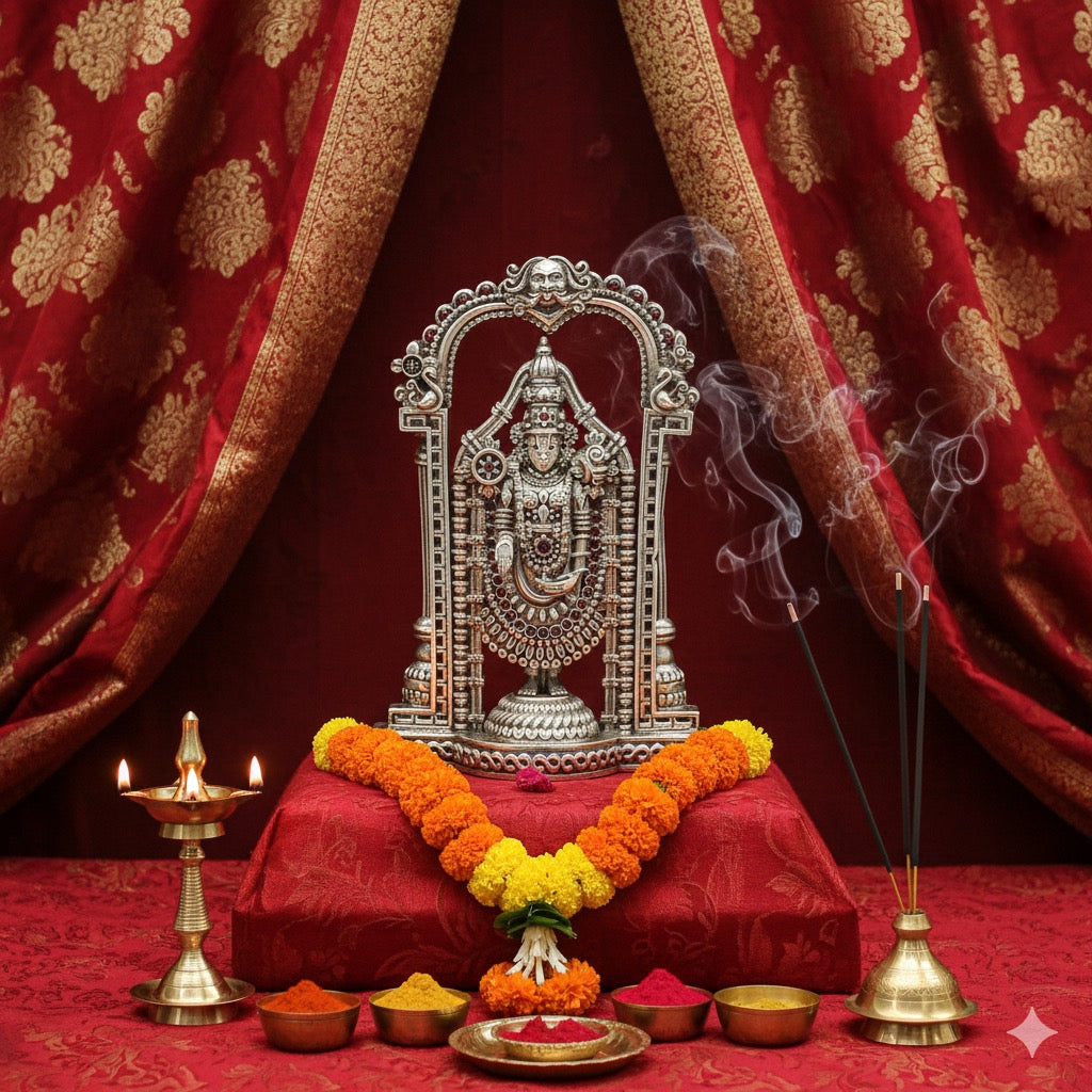 Silver Tirupati Balaji Murti