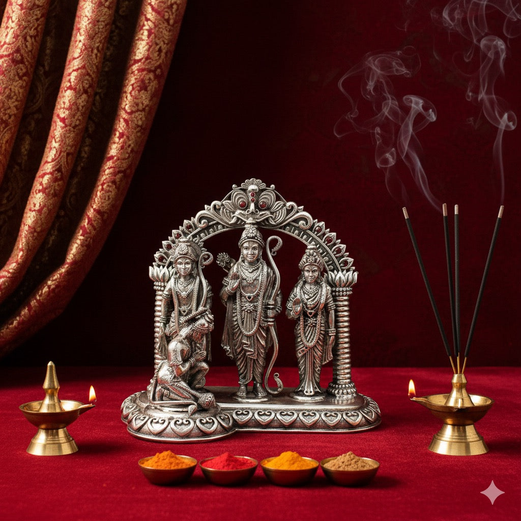 Silver Ram Darbarji Murti