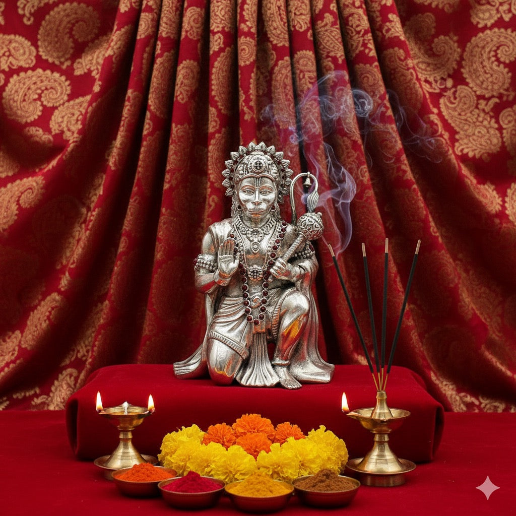 Silver Hanuman ji