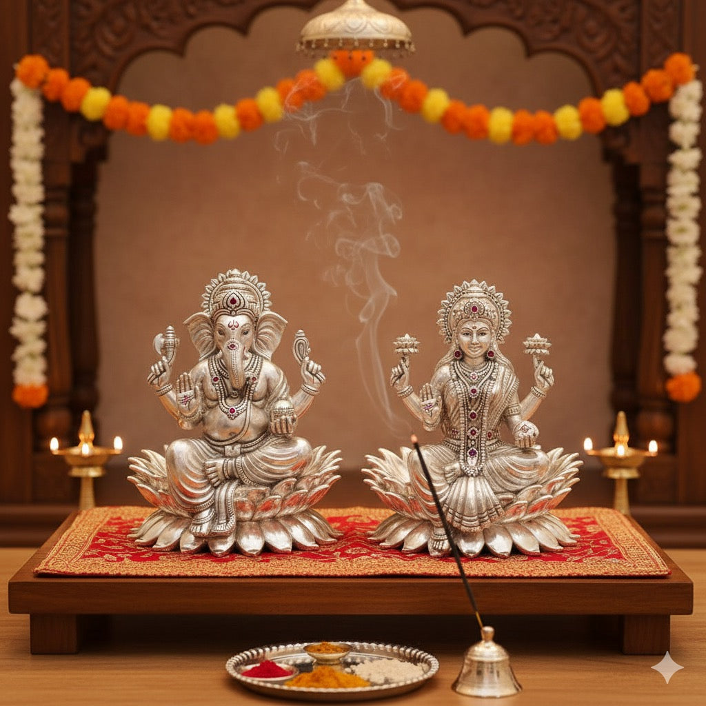 Silver Laxmiji Murti