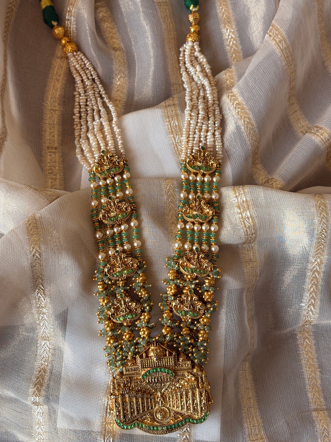 Green Temple Nagas Necklace