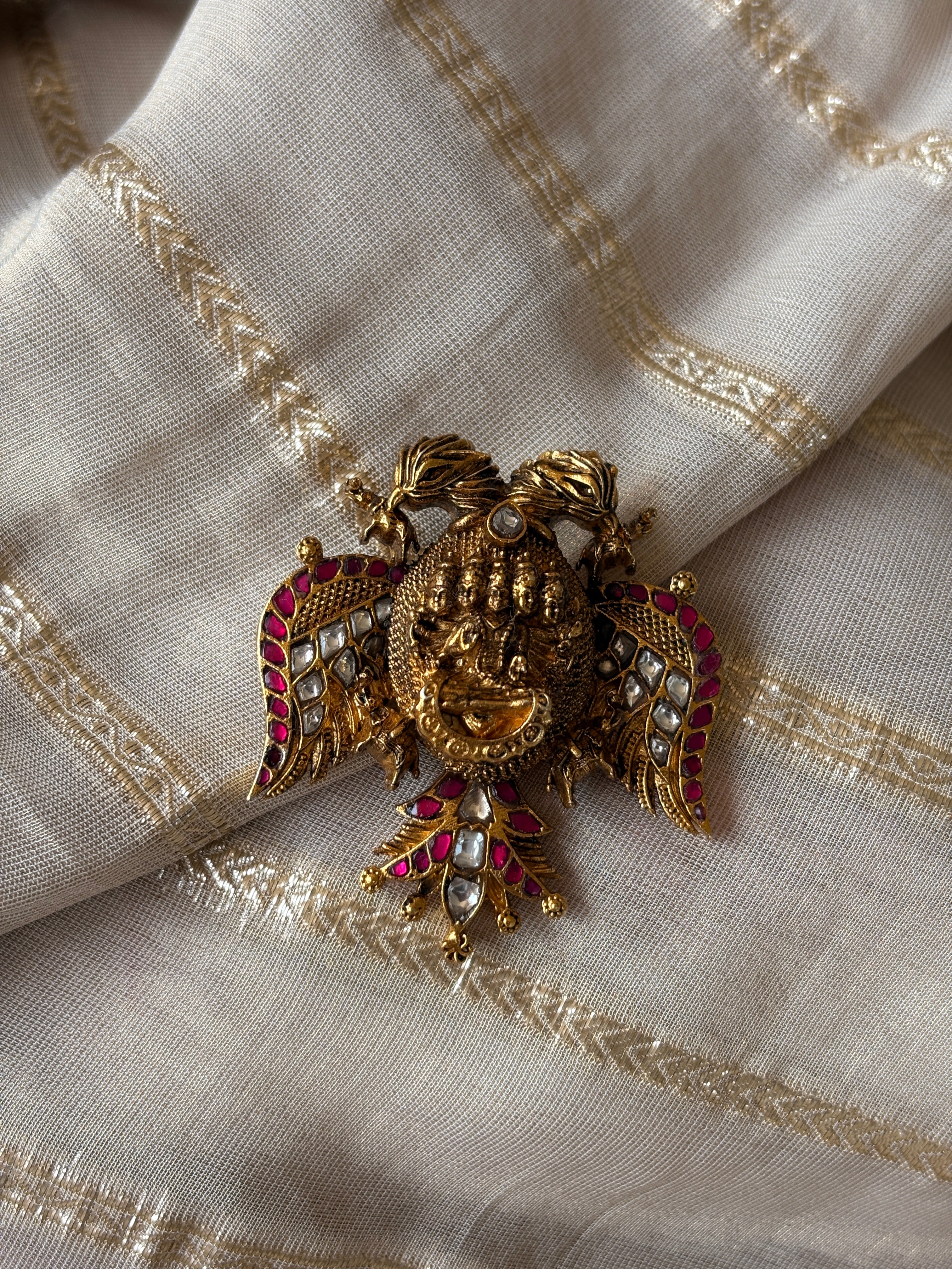 Exclusive Garuda Kundan Nagas Pendant