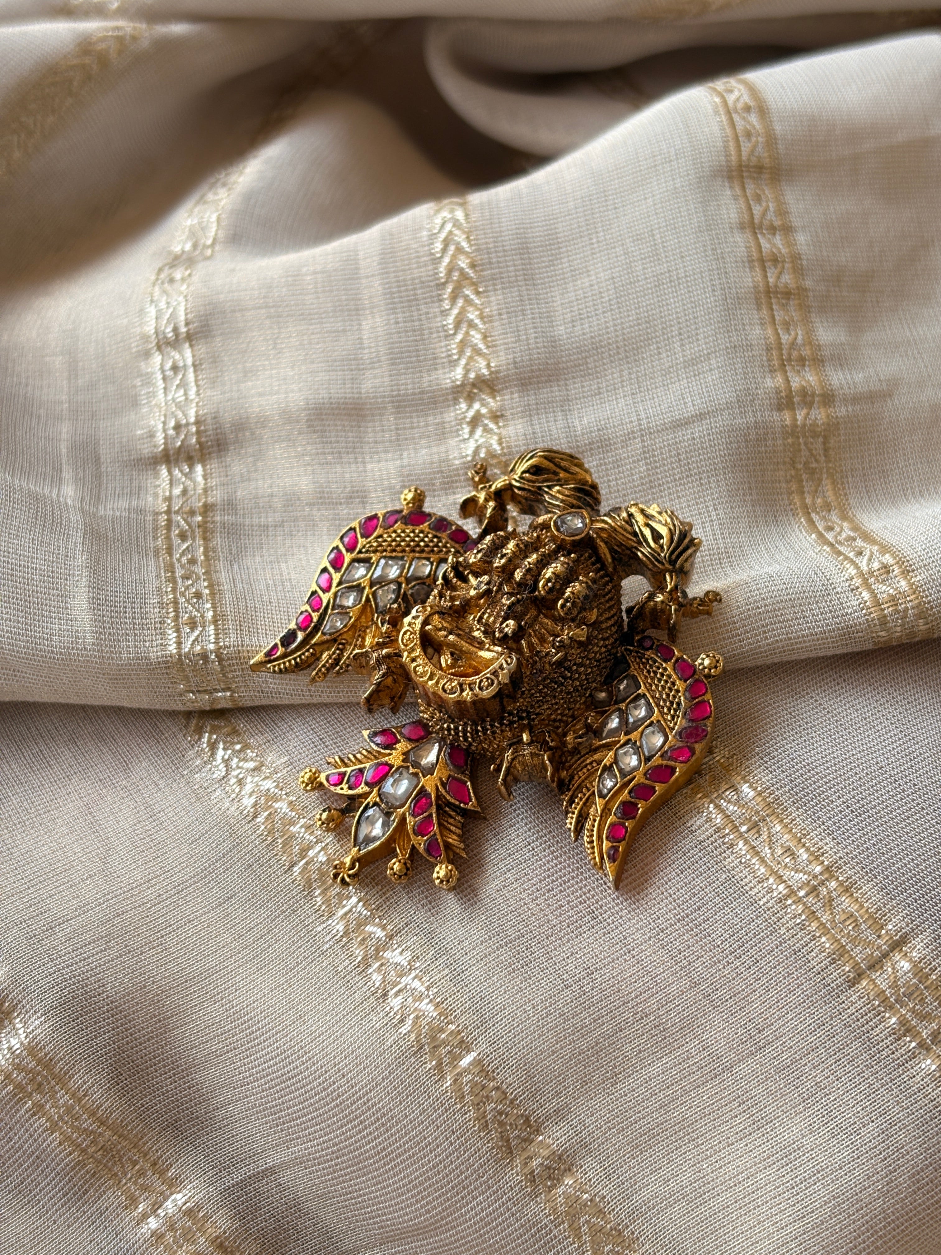 Exclusive Garuda Kundan Nagas Pendant