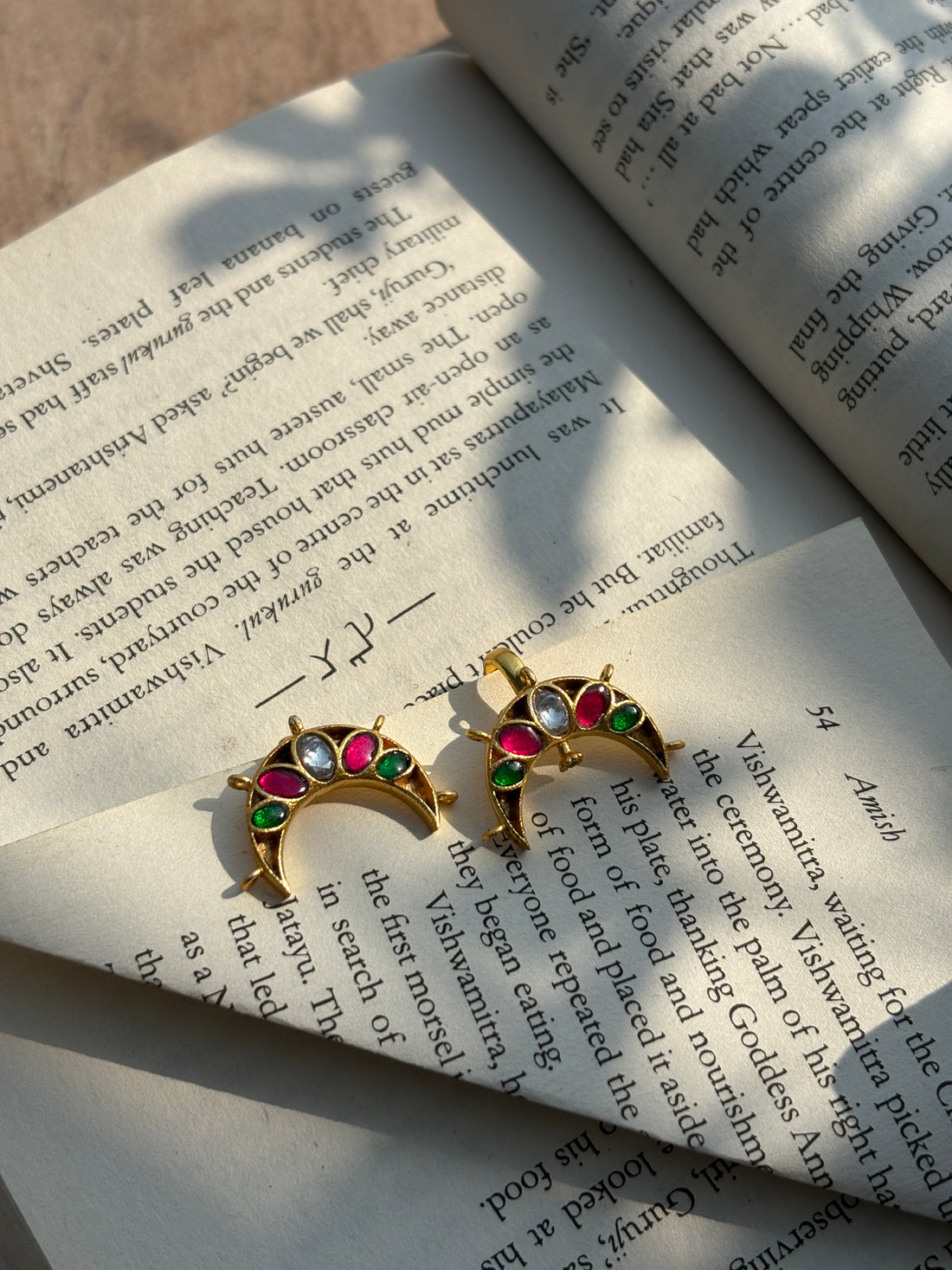 Half Moon Gold finish Ear-Cuff