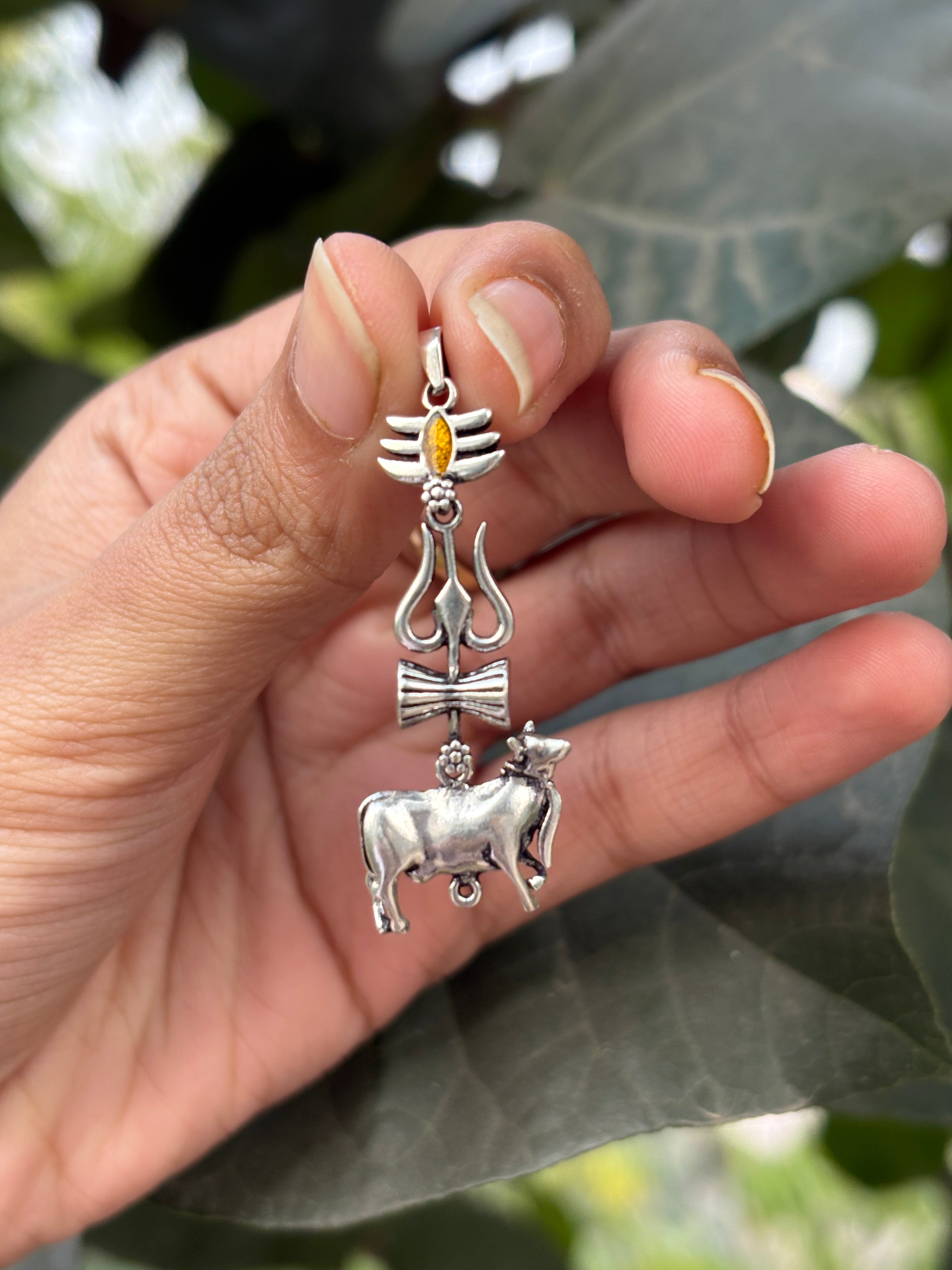 Varanasi Shiva Pure Silver Pendant