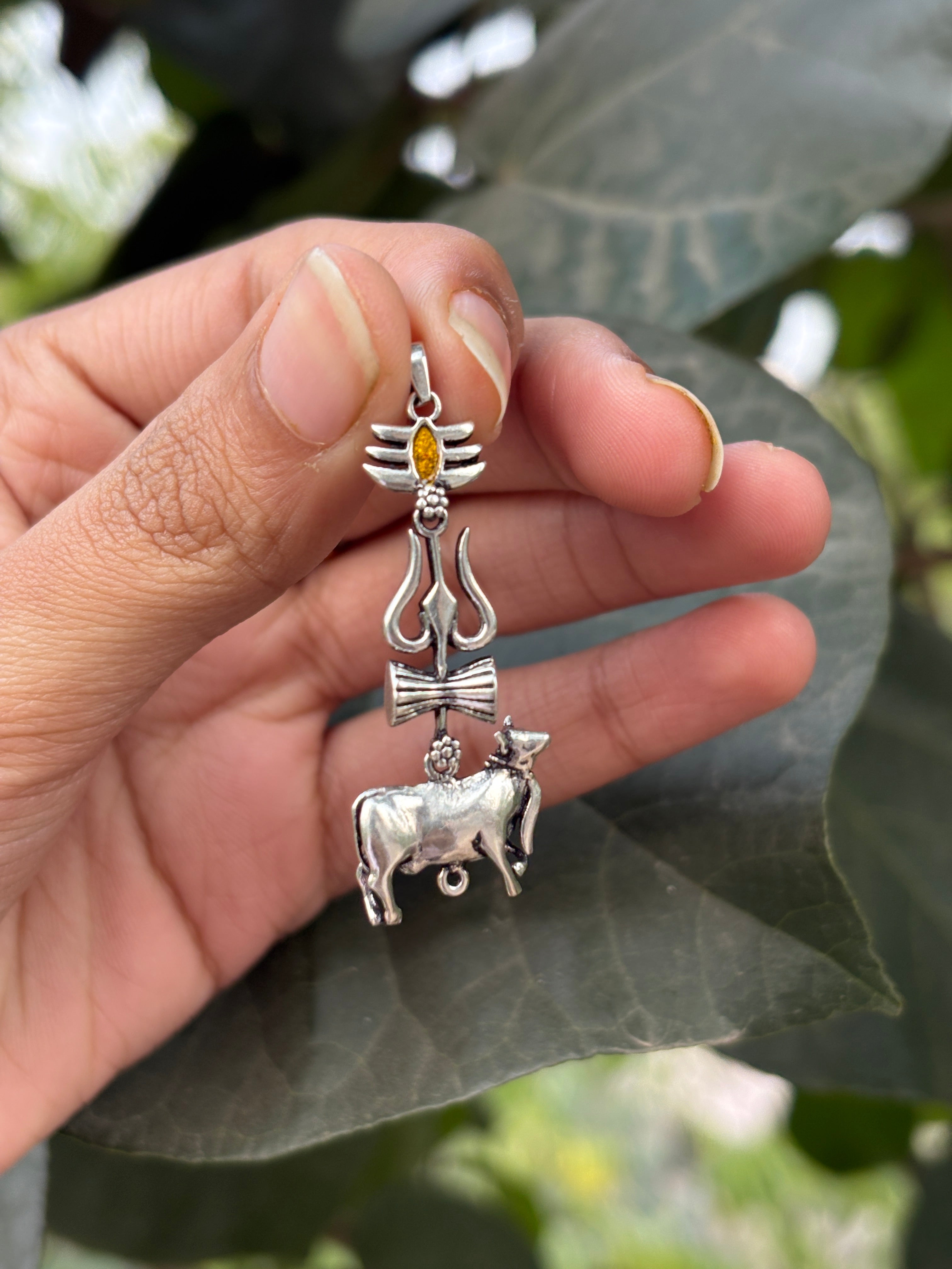 Varanasi Shiva Pure Silver Pendant