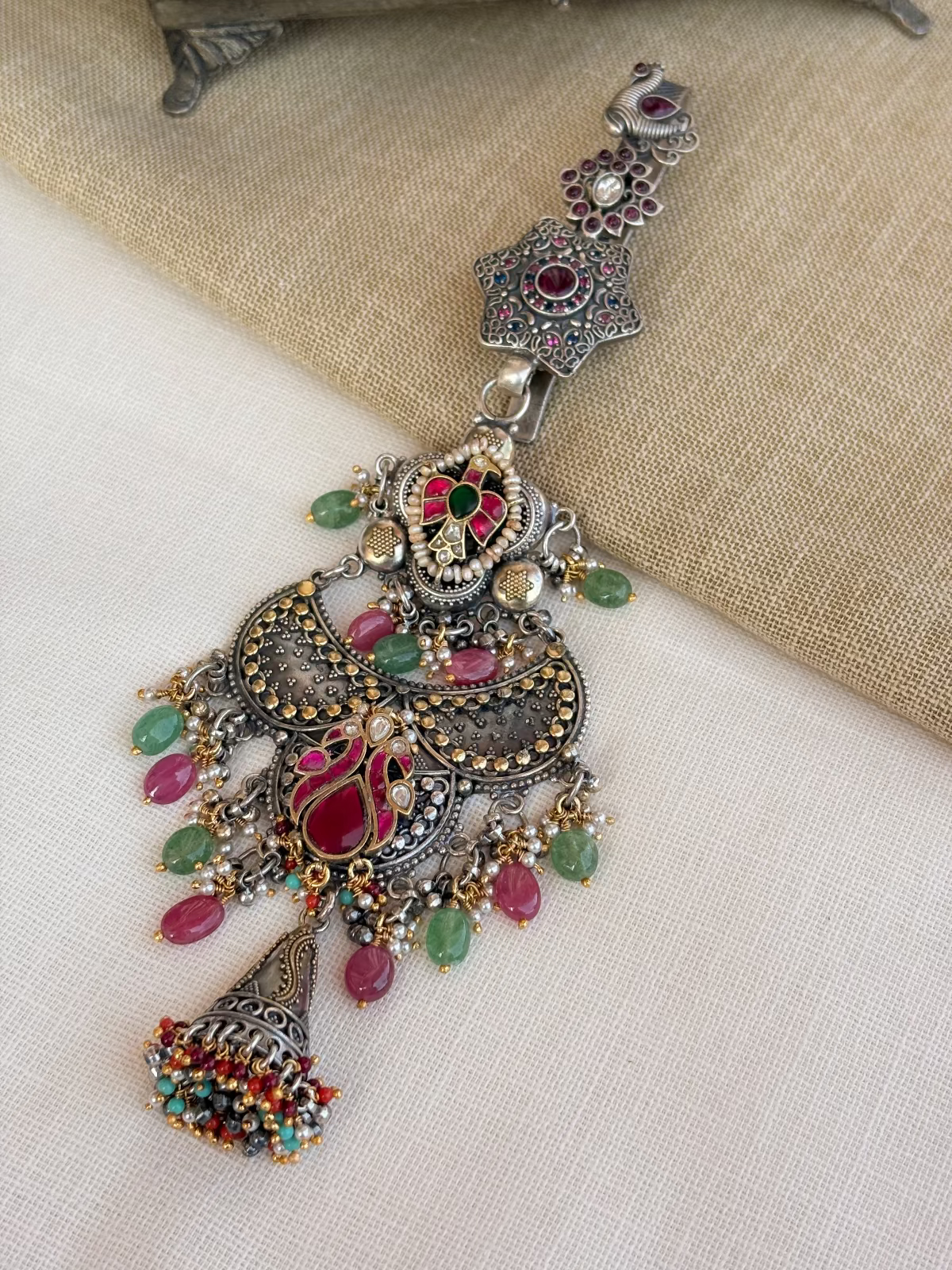 Noor Silver Key Ring