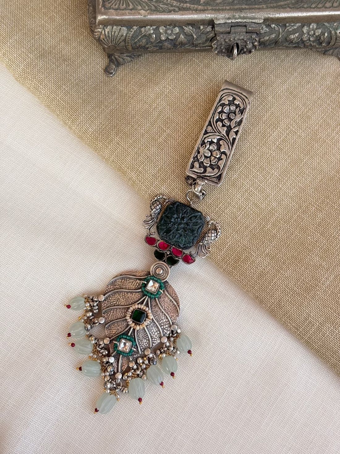 Hari Padi Silver Key Ring