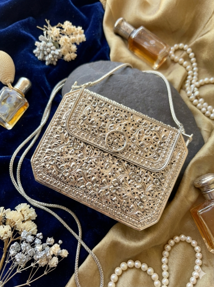 Chic Silver Mini Purse