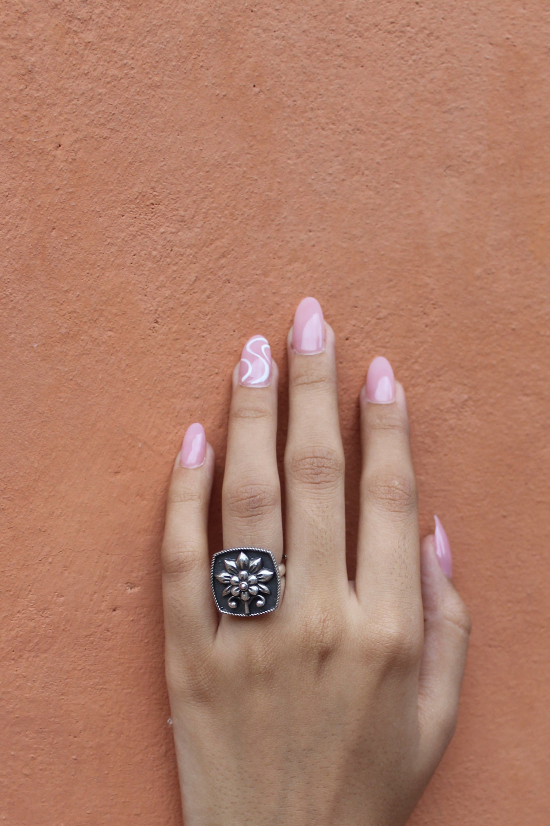 silver vintage ring 