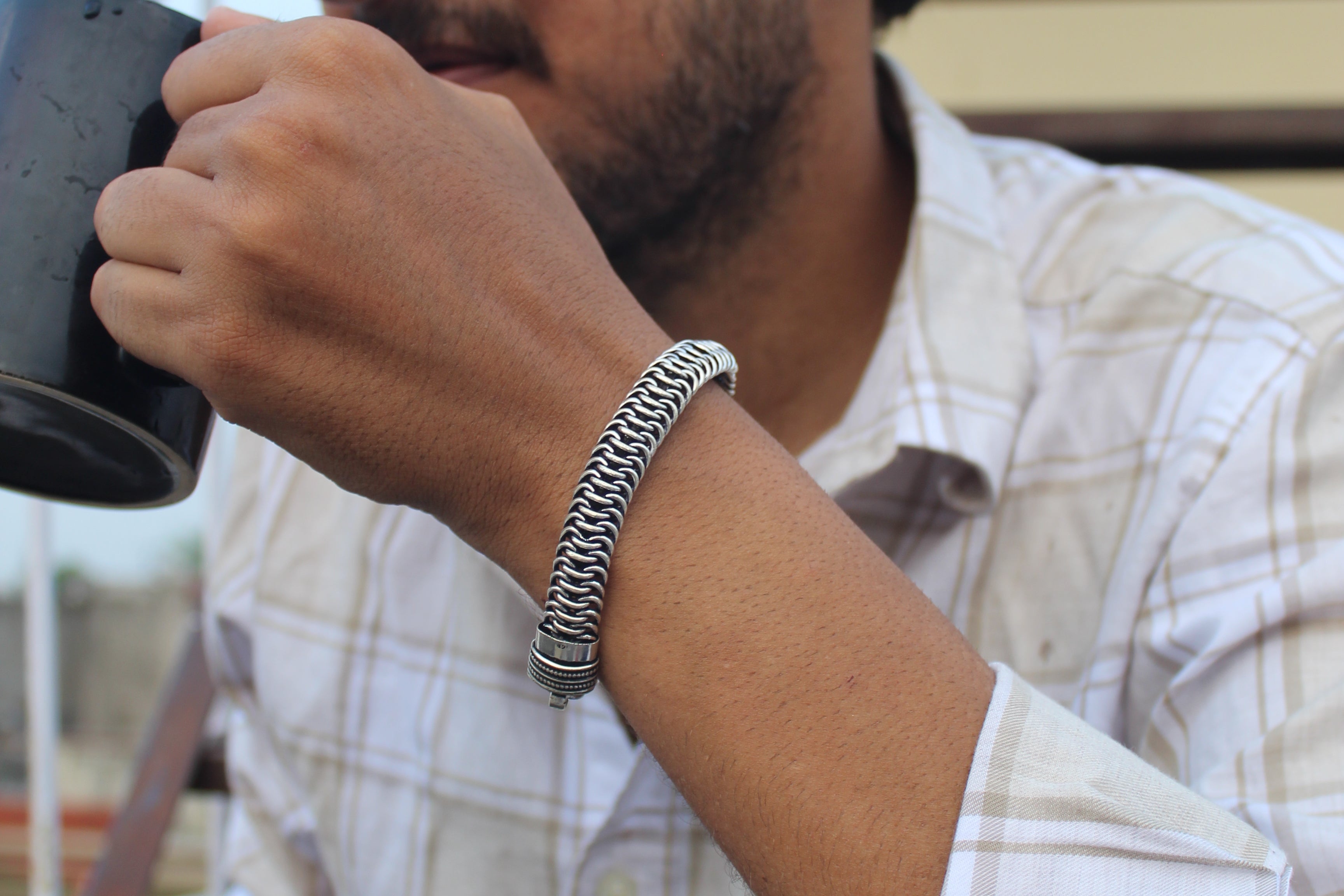 Silver Core Men's Bracelet