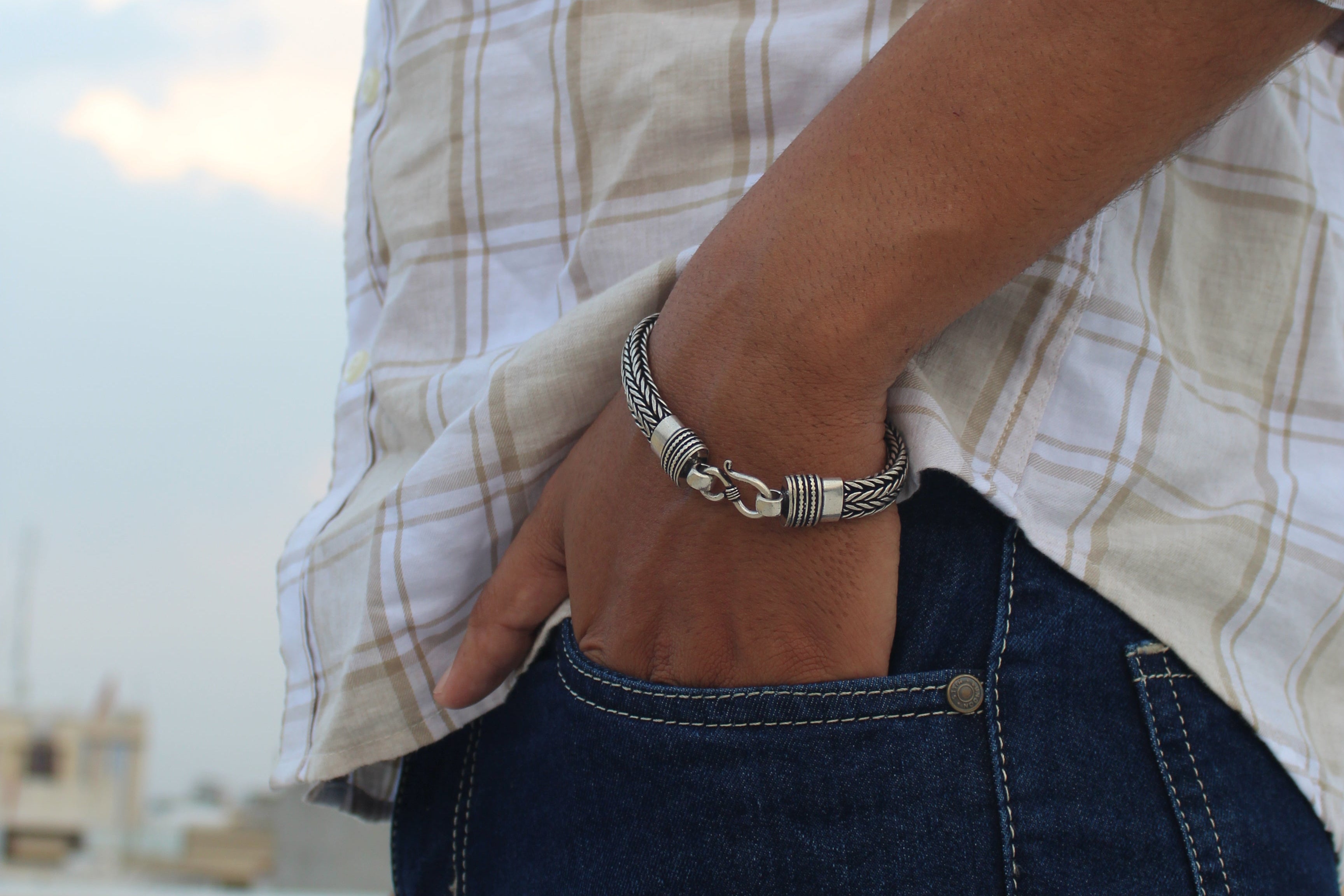 Silver Warrior Men's Bracelet