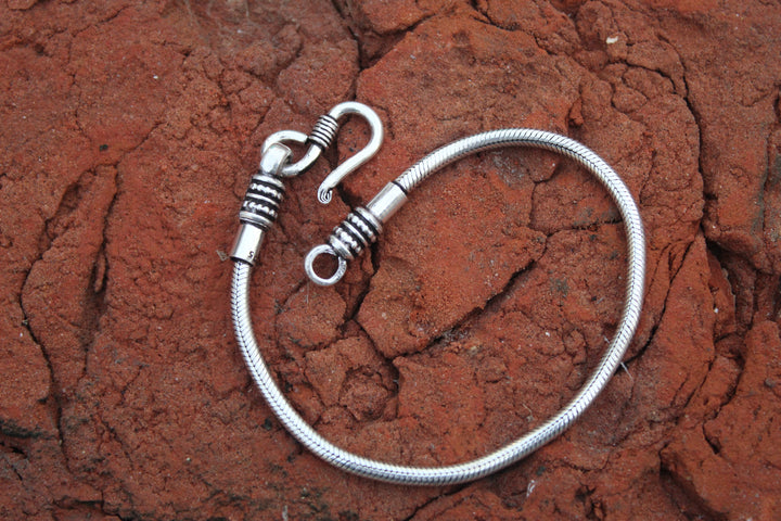 Silver Plain Men's Bracelet