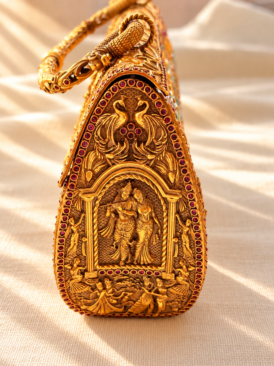 Radha Krishna 925 Silver Purse