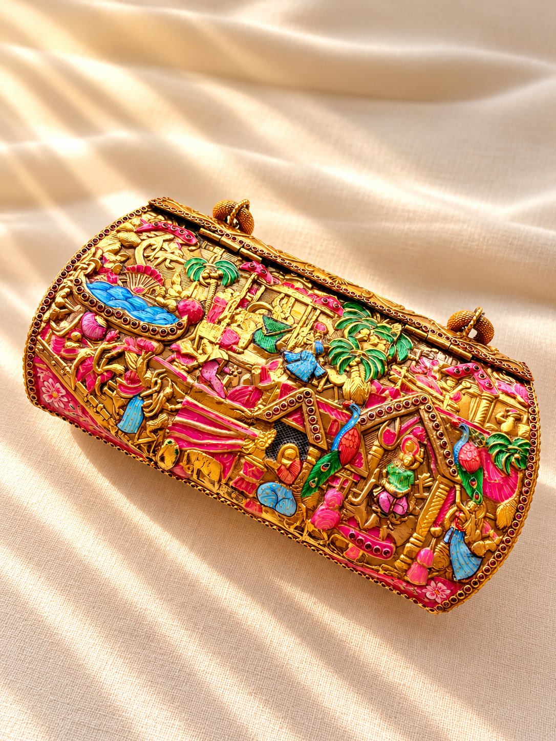 Radha Krishna 925 Silver Purse