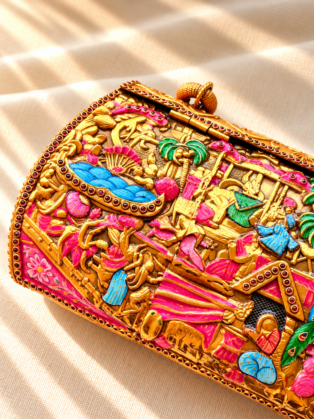 Radha Krishna 925 Silver Purse